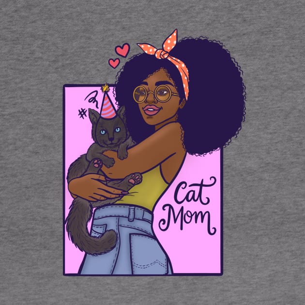 Cat mom by @isedrawing